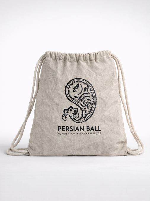 PersianBall Minimal Drawstring Bag